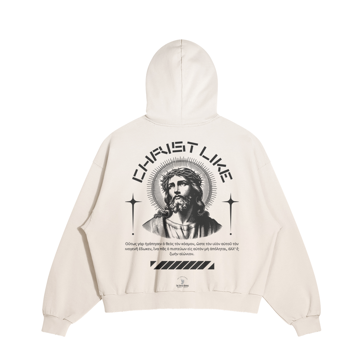 THE BAYER BRAND - CHRIST LIKE - DISTRESSED/RIPPED HOODIE